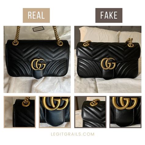 gucci marmont matelasse small real vs fake|Gucci Marmont matelasseé small shoulder.